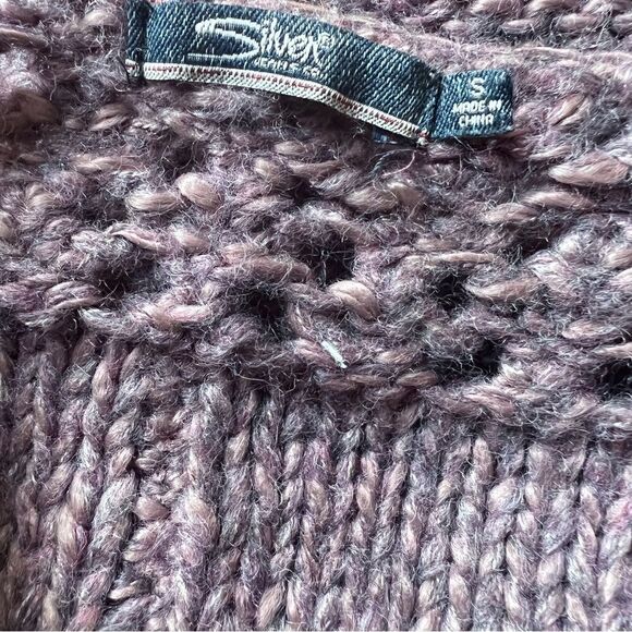Silver Jeans chunky knit crochet sweater - Picture 2 of 6
